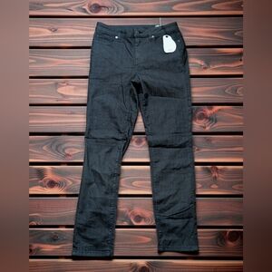 prAna Kayla High Rise Straight Regular Fit Women's Black Denim Jeans  Size 6